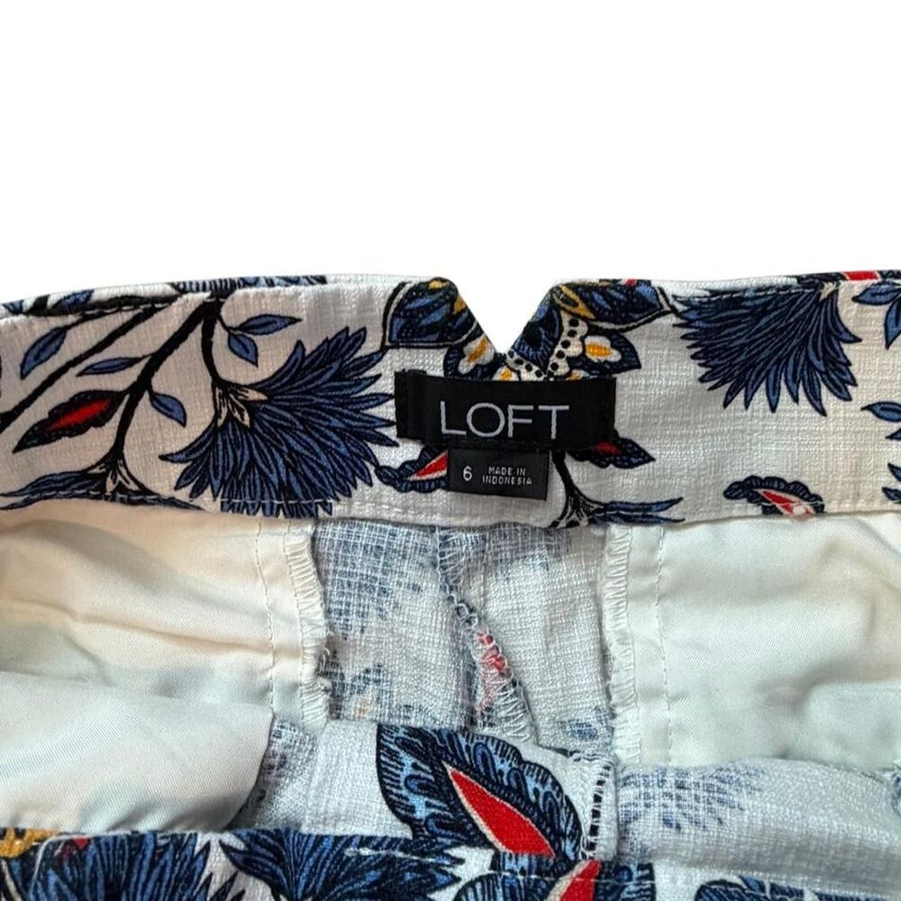 LOFT women’s high rise floral print shorts Size 6 - Picture 2 of 3